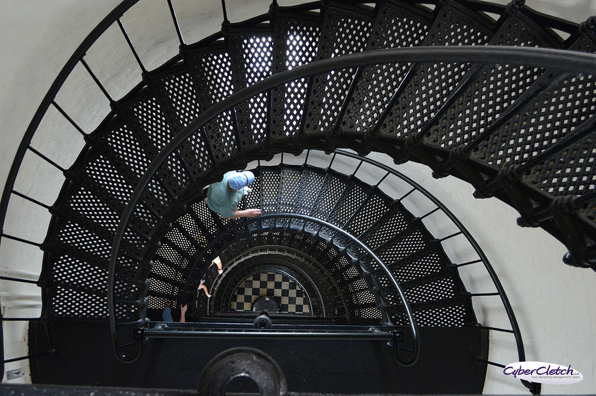 Cast Iron stairs Bodie Lighthouse