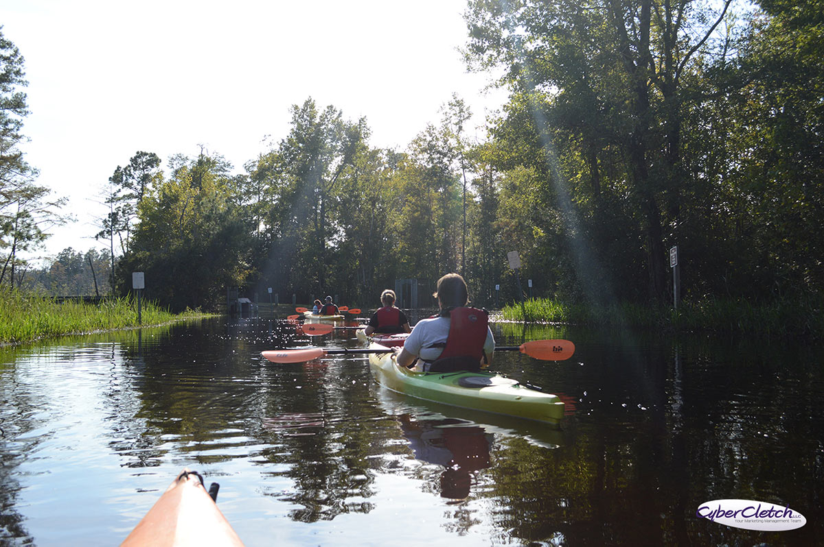 Kayaking down the road - Alligator River refuge