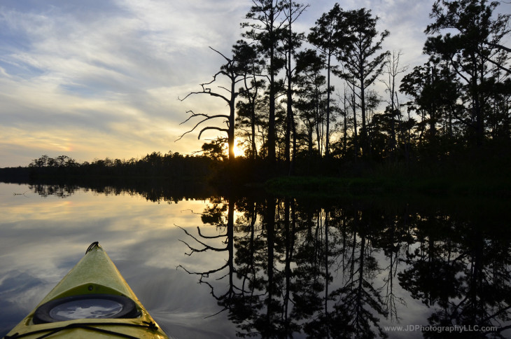 Alligator river sunset