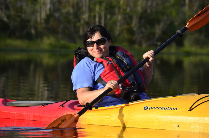 Pat kayaking