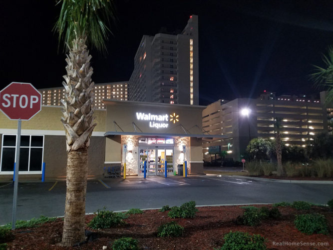 Walmart liquor store exterior