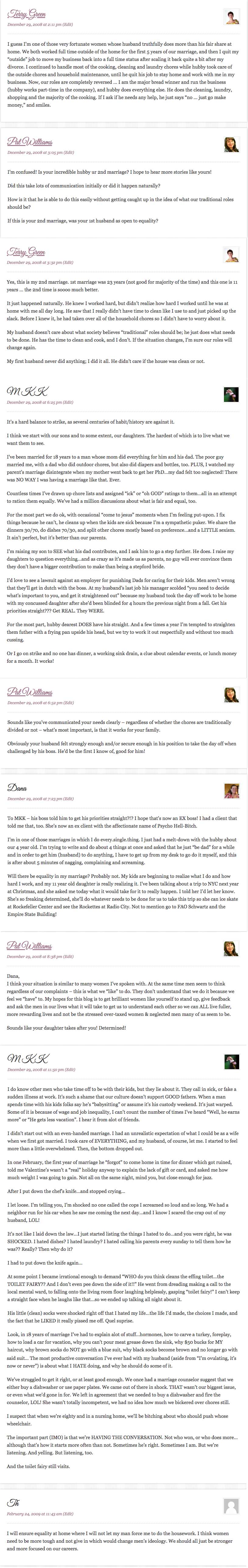 Comments from original blog post Forget about the glass ceiling, what about the sticky floor.