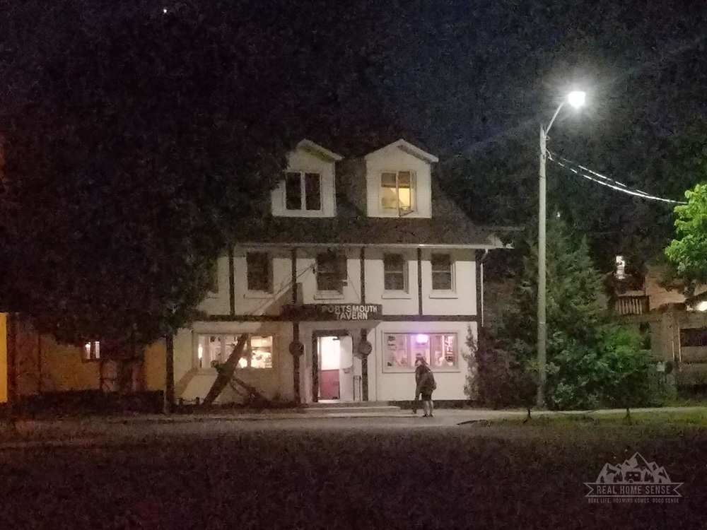The portsmouth tavern at night