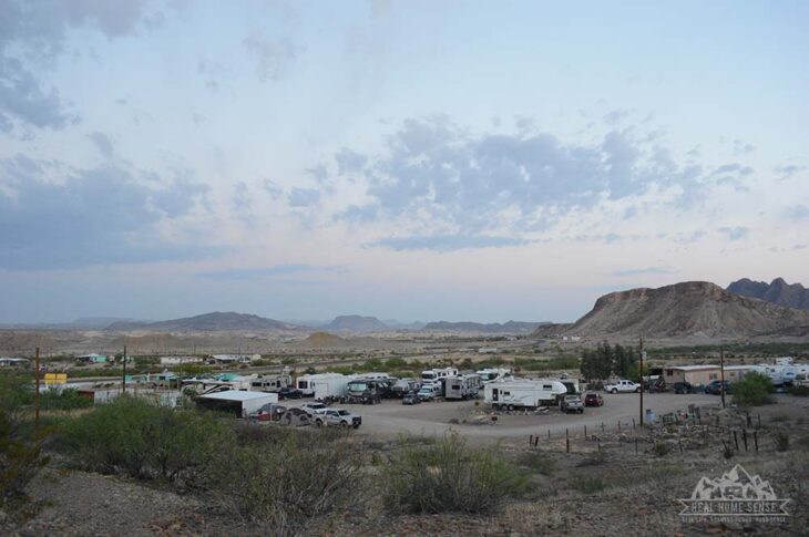 View of study butte rv resort