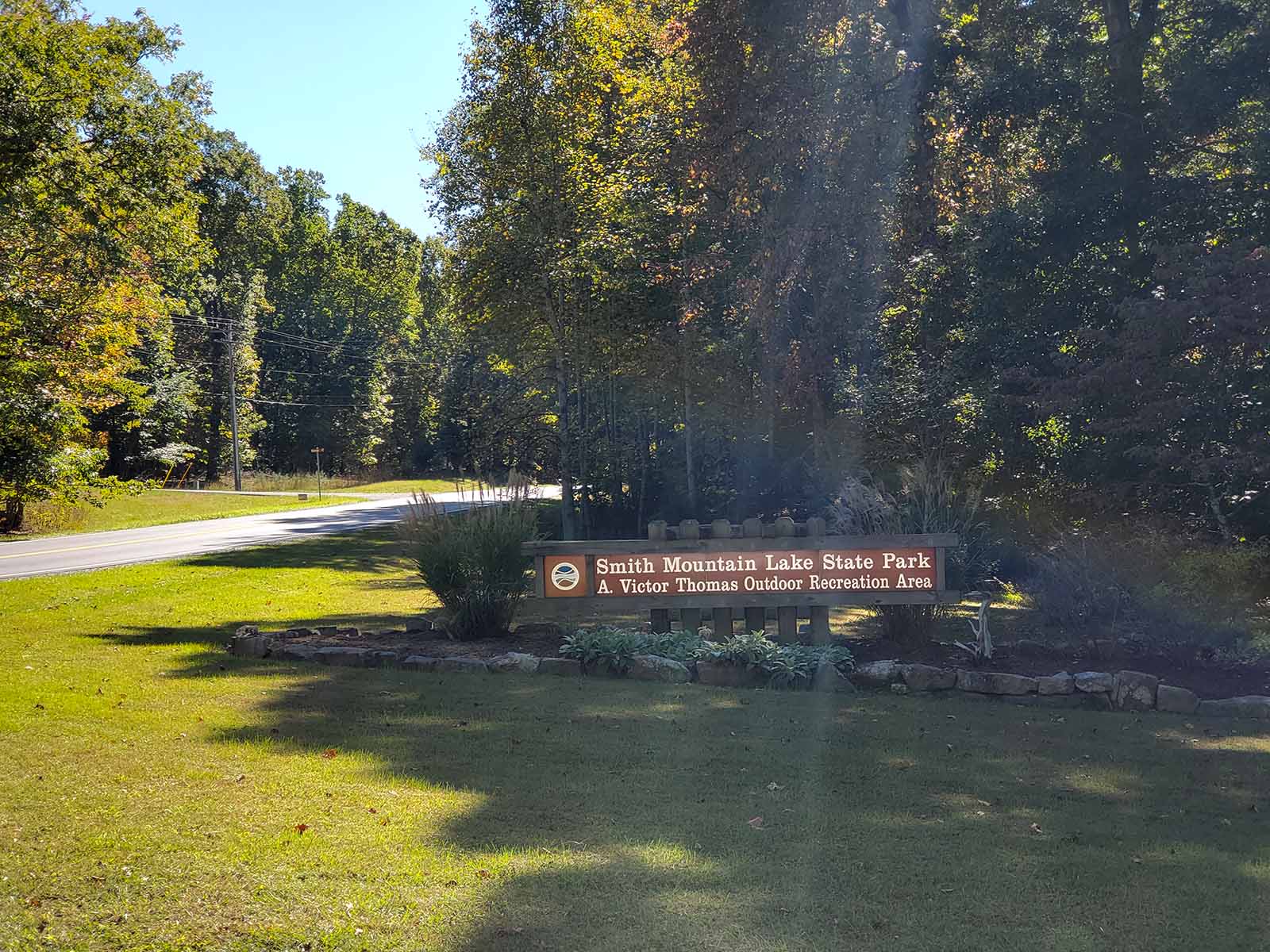 Smith Mountain Lake State Park Entrance Sign