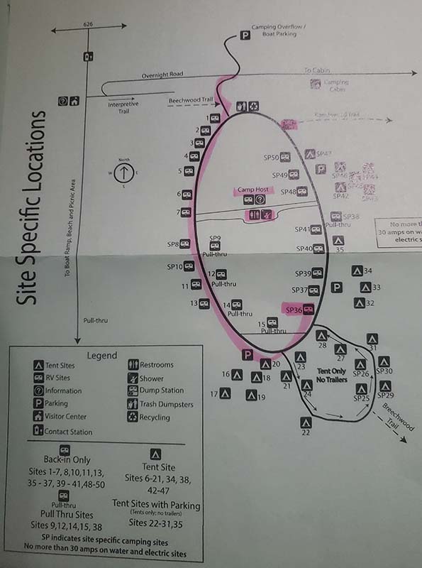 Smith Mountain Lake Camping Map