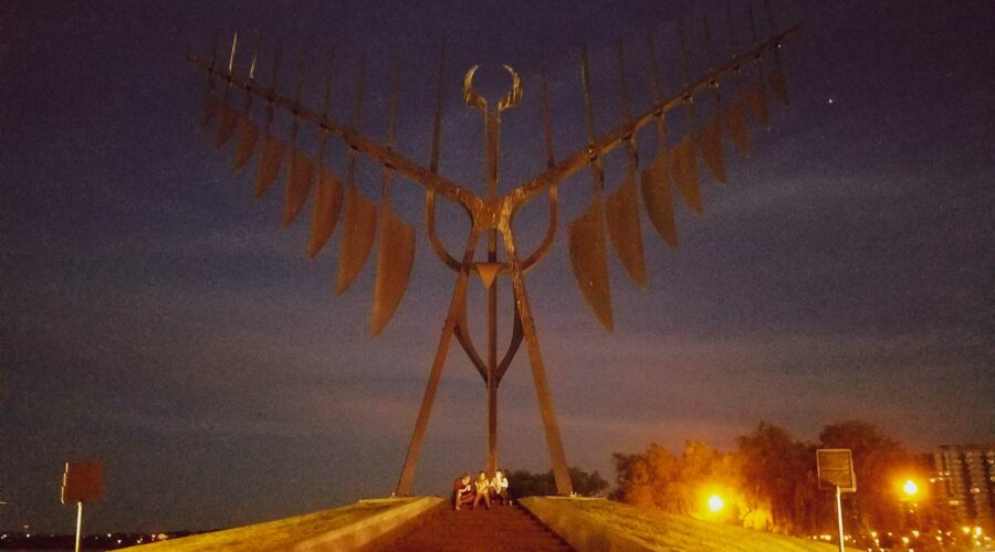 Spirit Catcher Sculpture in Barrie, Ontario